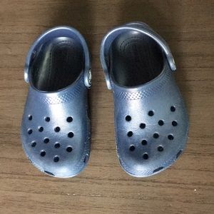 Iconic Crocs comfort sandals navy blue size 8